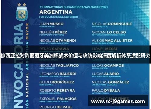 穆西亚拉对阵葡萄牙美洲杯战术价值与攻防影响深度解析体系适配研究